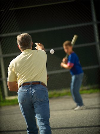 simsearch:700-00199108,k - Father and Son Playing Baseball Stock Photo - Rights-Managed, Code: 700-00095954