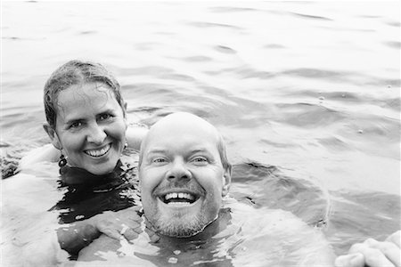 photo bald woman head - Couple Swimming Stock Photo - Rights-Managed, Code: 700-00097055