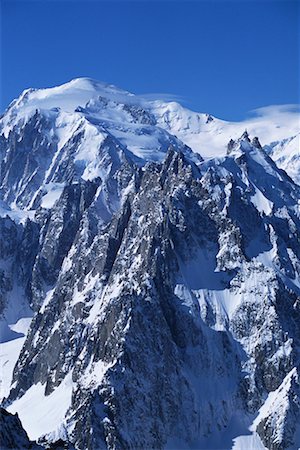 simsearch:700-01163963,k - Aiguille du Midi Mont-blanc région Chamonix, France Photographie de stock - Rights-Managed, Code: 700-00097405