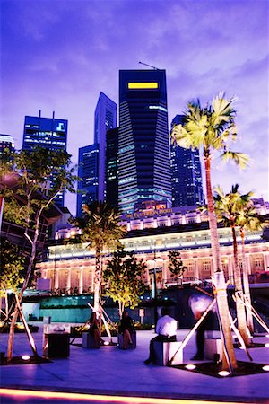 fullerton hotel - Ein Fullerton und das Fullerton Hotel, Singapur Stockbilder - Lizenzpflichtiges, Bildnummer: 700-00097808