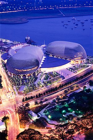 r ian lloyd asia dawn singapore - The Esplanade Theatres on the Bay Singapore Stock Photo - Rights-Managed, Code: 700-00097801