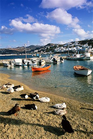 simsearch:600-00076578,k - Waterfront Chora, Mykonos, Greece Foto de stock - Con derechos protegidos, Código: 700-00097847