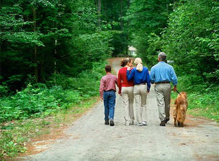 Family Walking Outdoors Stock Photo - Rights-Managed, Code: 700-00098929