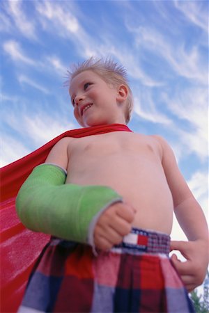 Portrait of Boy with Broken Arm Stock Photo - Rights-Managed, Code: 700-00099154