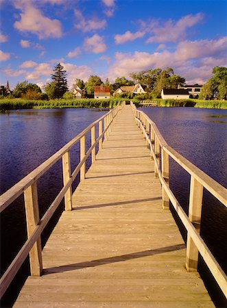 rural towns in canada - Boardwalk Port Elgin, New Brunswick Canada Stock Photo - Rights-Managed, Code: 700-00099540