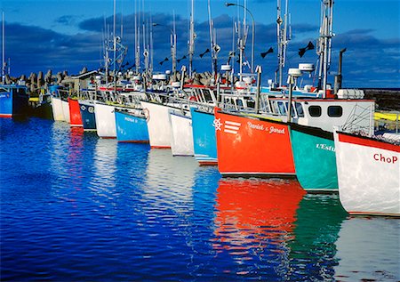 simsearch:700-06125702,k - Fishing Boats in Harbor Ile de Havre Aubert Iles de la Madeleine Quebec, Canada Stock Photo - Rights-Managed, Code: 700-00099550