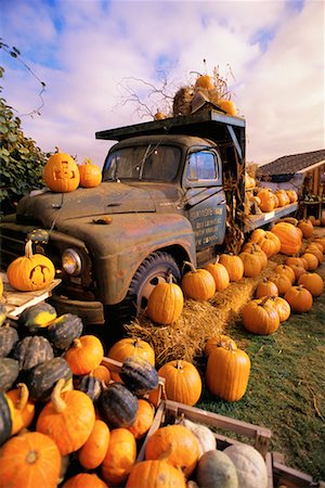 simsearch:700-00099882,k - Pumpkins on Old Truck Stock Photo - Rights-Managed, Code: 700-00099886