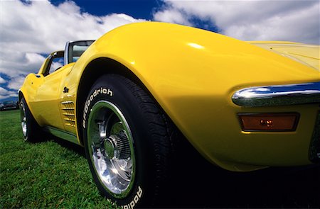 stingray - Detail of Vintage Car Fotografie stock - Rights-Managed, Codice: 700-00090184