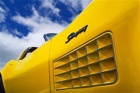 stingray - Detail of Vintage Car Fotografie stock - Rights-Managed, Codice: 700-00090186