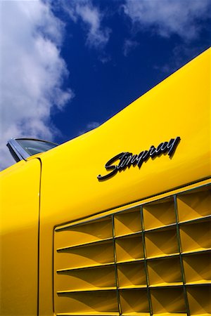 stingray - Detail of Vintage Car Fotografie stock - Rights-Managed, Codice: 700-00090187