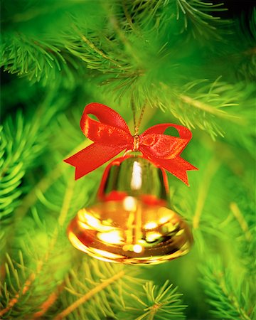 Christmas Ornament Hanging From Tree Stock Photo - Rights-Managed, Code: 700-00090197