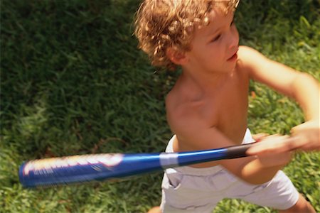 Boy with Baseball Bat Stock Photo - Rights-Managed, Code: 700-00090334