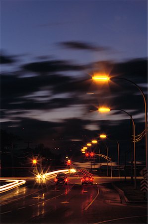 Road at Dusk Foto de stock - Con derechos protegidos, Código: 700-00090392