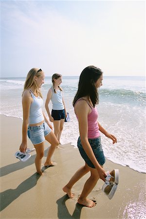 summer in new jersey beach - Teens Walking on Beach Stock Photo - Rights-Managed, Code: 700-00090515