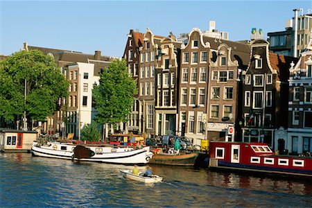 rio amstel - Amstel River Amsterdam, The Netherlands Foto de stock - Direito Controlado, Número: 700-00090574