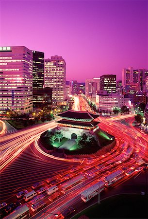 puerta sur - The South Gate Seoul, Korea Foto de stock - Con derechos protegidos, Código: 700-00090727