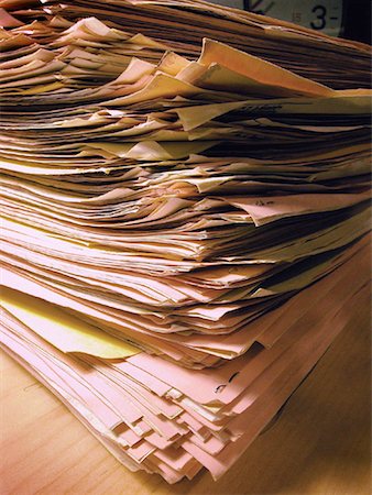 simsearch:700-00795526,k - Stack of Files Stock Photo - Rights-Managed, Code: 700-00090770