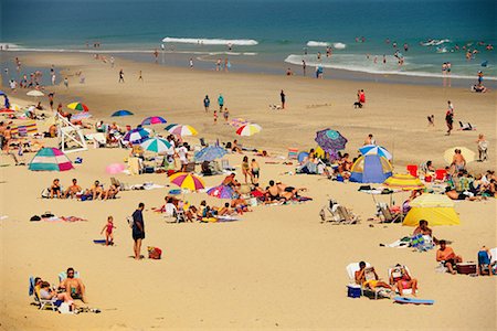 sunbathing crowd - Cape Cod National Seashore Massachusetts, USA Stock Photo - Rights-Managed, Code: 700-00091190