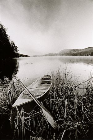 Canoe by River Quebec, Canada Stock Photo - Rights-Managed, Code: 700-00091712
