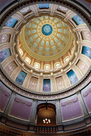 rotunda - Michigan State Capitol Building Michigan, USA Stock Photo - Rights-Managed, Code: 700-00092090