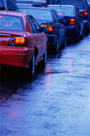 pictures of traffic jams in rain - Cars in Rain Stock Photo - Rights-Managed, Code: 700-00092616