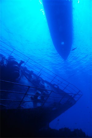 Oro Verde Shipwreck Grand Cayman Islands, British West Indies Stock Photo - Rights-Managed, Code: 700-00093018