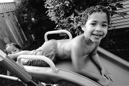 Boy on Slide Stock Photo - Rights-Managed, Code: 700-00093133