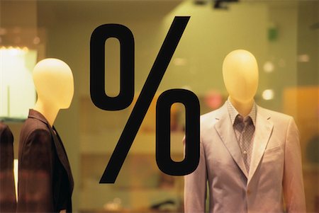 percentages shop windows - Mannequins Stock Photo - Rights-Managed, Code: 700-00093203