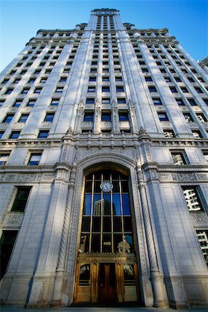 edificio wrigley - Wrigley Building Chicago, Illinois, USA Foto de stock - Con derechos protegidos, Código: 700-00093919