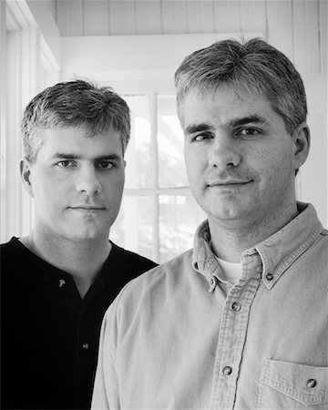 Portrait of Twin Brothers Fotografie stock - Rights-Managed, Codice: 700-00155153