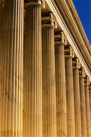 Columns at a Federal Building Denver, Colorado, USA Fotografie stock - Rights-Managed, Codice: 700-00155256