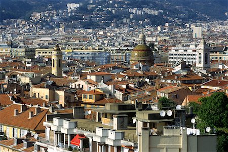 Overview of Nice, France Foto de stock - Con derechos protegidos, Código: 700-00155421