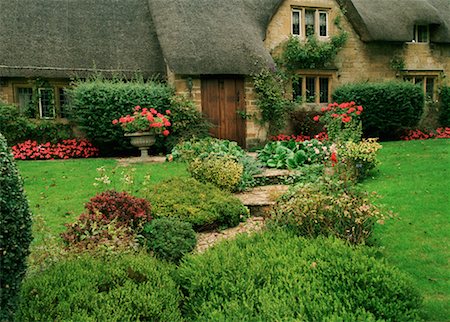 Cottage anglais Cotswolds, Angleterre Photographie de stock - Rights-Managed, Code: 700-00156014