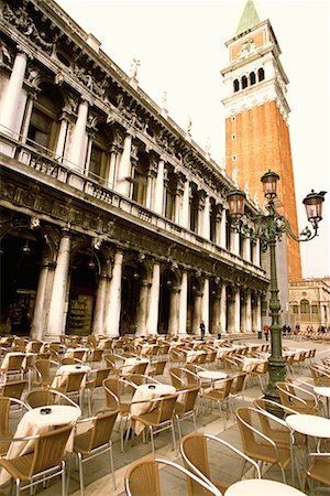 Cafe in St. Mark's Square Venice, Italy Stock Photo - Rights-Managed, Code: 700-00156208