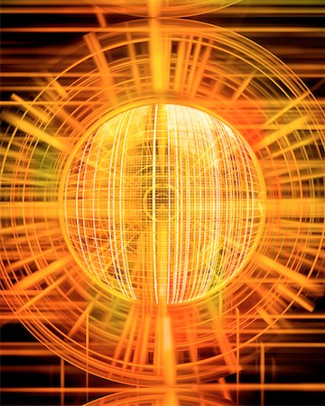 Glowing Orange Sphere Stock Photo - Rights-Managed, Code: 700-00156253