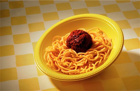 Spaghetti und Fleischbällchen Stockbilder - Lizenzpflichtiges, Bildnummer: 700-00156265