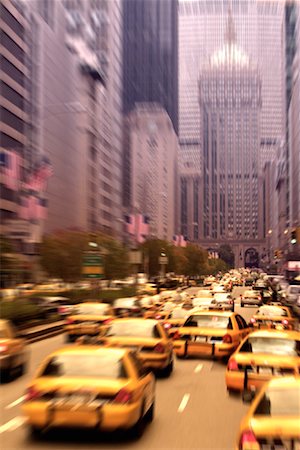 Taxis in New York City Stock Photo - Rights-Managed, Code: 700-00157357