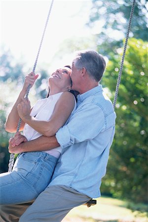romantic relationship swings images - Mature Couple on Swing Stock Photo - Rights-Managed, Code: 700-00158120