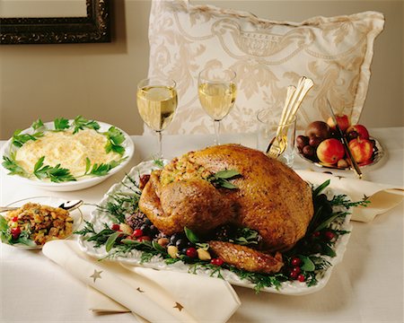 Turkey Meal Stock Photo - Rights-Managed, Code: 700-00158308