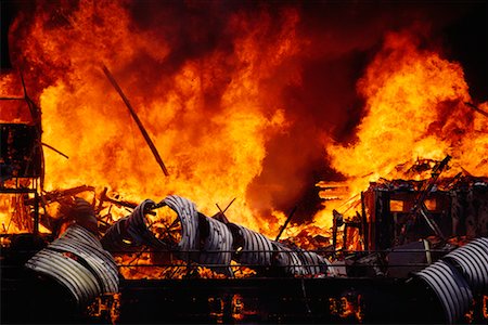 Fire at Coast Guard Station Stock Photo - Rights-Managed, Code: 700-00158325