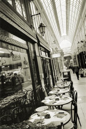 paris sepia - Small Cafe in Passage in Paris, France Stock Photo - Rights-Managed, Code: 700-00158979