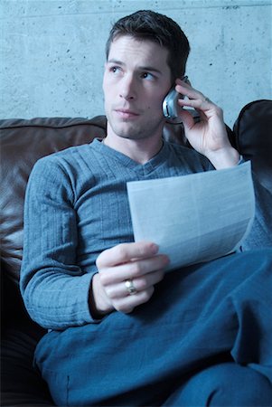 simsearch:700-00159009,k - Man Talking on Phone Stock Photo - Rights-Managed, Code: 700-00159005