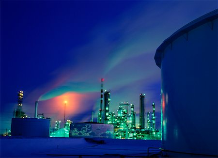 edmonton - Oil and Gas Refinery Alberta, Canada Stock Photo - Rights-Managed, Code: 700-00159121