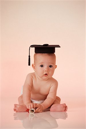 smart boy with diploma - Portrait of a Baby Stock Photo - Rights-Managed, Code: 700-00159296