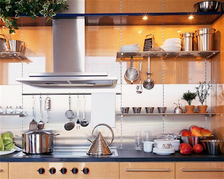 simsearch:700-00159387,k - Kitchen Interior Stock Photo - Rights-Managed, Code: 700-00159377