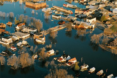 small town quebec - Maniwaki, Gatineau River Quebec, Canada Stock Photo - Rights-Managed, Code: 700-00159510