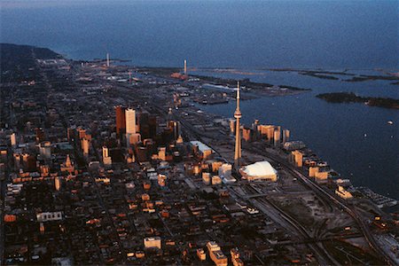 rogers centre - Skyline at Night Toronto, Ontario, Canada Foto de stock - Con derechos protegidos, Código: 700-00150306