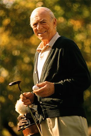 Mature Man on Golf Course Stock Photo - Rights-Managed, Code: 700-00150667