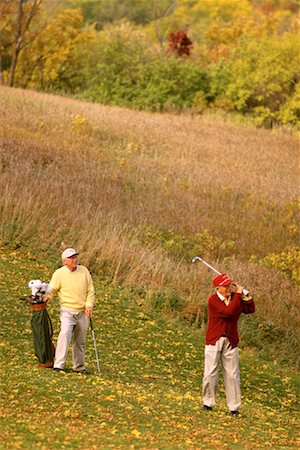 Mature Men Golfing Stock Photo - Rights-Managed, Code: 700-00150683