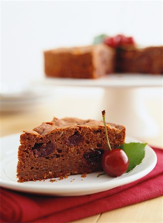 simsearch:700-03865329,k - Cherry Fudge Cake Stock Photo - Rights-Managed, Code: 700-00151410